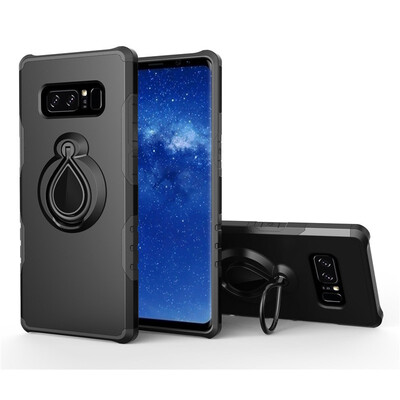 

Fivice Samsung Galaxy NOTE 9 Case TPU Water Drop Ring Stand Car Power Magnetic Drop-proof Phone Case