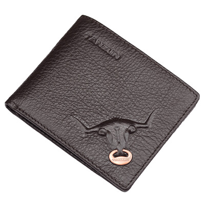 

Men's Fashion Leather Short Wallet, Black