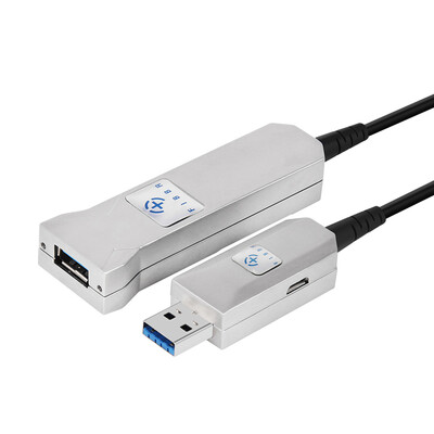 

Fibre FIBBR extended series fiber usb30 male to female high-speed extension cable 20 meters high-end enthusiast peripheral signal amplification connector engineering silver