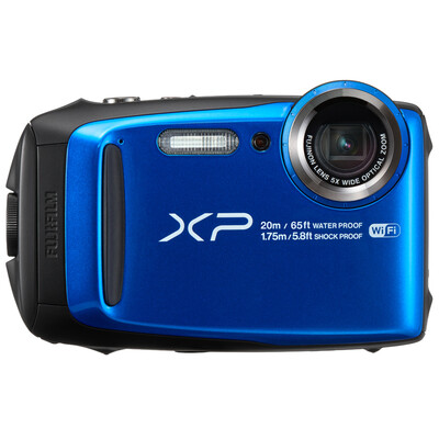 

Fuji FUJIFILM XP120 sports camera blue four anti-card machine waterproof dustproof shockproof antifreeze 5 times optical zoom WIFI share optical anti-shake