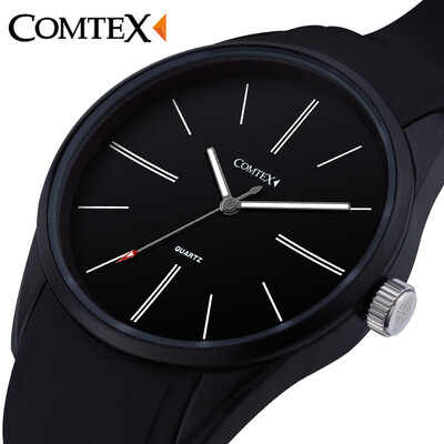 

Comtex Мужские часы Большой циферблат наручные часы Аналоговый дисплей кварцевые спортивные часы Силиконовые резиновый ремешок