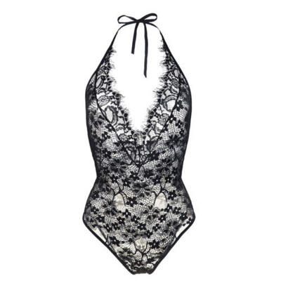 

Women Sexy Blcak Lace Floral Lingerie Nightwear Underwear Babydoll Sleepwear