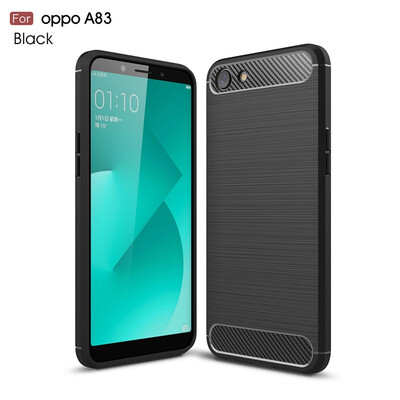 

Fivice OPPO A83A1 case Luxury brushed carbon fiber TPU soft shell