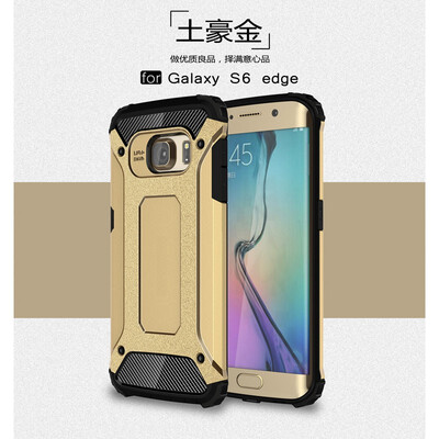 

Fivice Samsung Galaxy S6 edge case Luxury Silicone Diamond Armor PC Hard Shell Phone Case