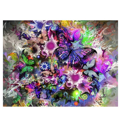 

UpperX Full Drill Round 5D DIY Diamond Painting"Pretty butterfly"Diamond Embroidery Cross Stitch Rhinestone Mosaic Painting