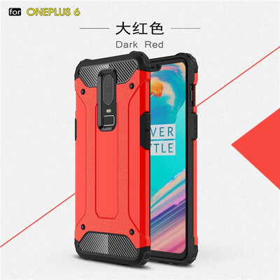 

Fivice Oneplus6 case Luxury Silicone Diamond Armor PC Hard Shell Phone Case