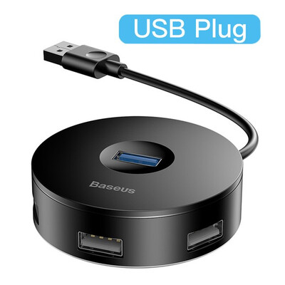 

Baseus 4 Port HUB Adapter USB 30 or Type-c to 1 USB30 3 USB20 Converter for iMac Computer Laptop Accessories OTG HUB