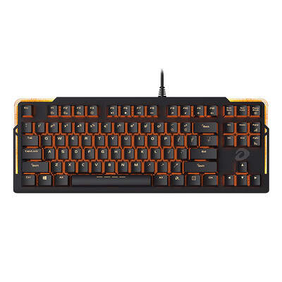 

Darwin dare-u EK815 87 key water flow backlight game mechanical keyboard black red axis