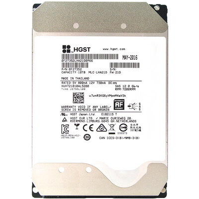 

HGST 10TB 7200 to 256M SAS12Gbs Xenon Seal Enterprise Hard Drive HUH721010AL5200