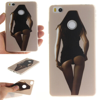 

Sexy Girls Pattern Soft Thin TPU Rubber Silicone Gel Case Cover for XIAOMI MI 4S