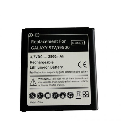 

Replacement Li-ion Battery For Samsung Galaxy S4 i9500 2800mAh 580327