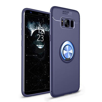 

Fivice Samsung Galaxy S8 case TPU metal ring shell magnetic bracket soft shell
