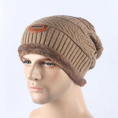 

US Fashion Mens Womens Unisex Winter Warm Knitted Korean version Cap Hedging Hat