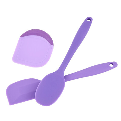 

【Jingdong Supermarket】 Jekai Jekero Food Grade Small Silicone Spoon + Scraper + Scraper 3pcs Cake / Cookies / Cookies / West Point Baking Mold Tool Set