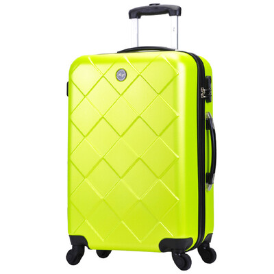 

BOYI тележка Case 20-дюймовый мужской и женский литейщик Колесная коробка ABS Board Mount Diamond Pattern BY12001 Зеленый