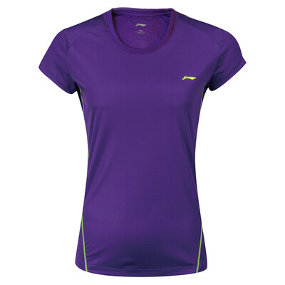 

Li Ning LI-NING AHSL206-2 Badminton Women&39s Culture Shirt New Lakers Purple