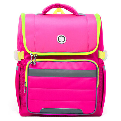 

MrP new schoolboy bag 1 - 2 - 3 - 6 grade school bag burden reduction backpack boys&girls backpack pink