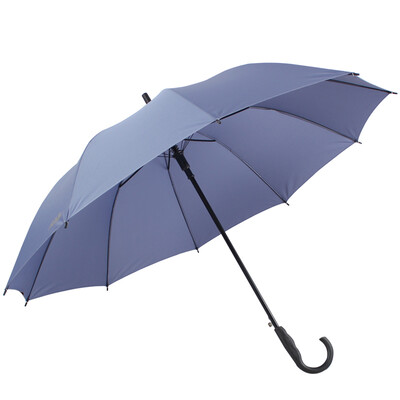 

Paradise umbrella solid color to strengthen the reinforcement of a strong water-repellent a dry rods from the straight bar business light umbrella blue ash 193E