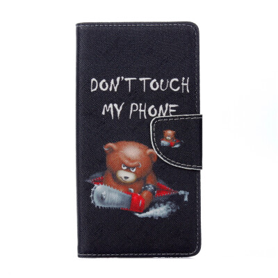 

Black Bear Design PU Leather Flip Cover Wallet Card Holder Case for Lenovo K6