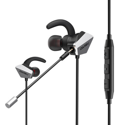 

Dareu EH728Pro In-Ear Headphones Headset Gaming Headset E-sports Headphones Eat Chicken Headphones Black Silver