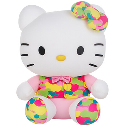 

Hello Kitty Hello Kitty Камуфляжная серия Плюшевые игрушки Модная кукла Кукла Кукла Кукла Подушка Подушка Куклы 13 "33 см Розовый