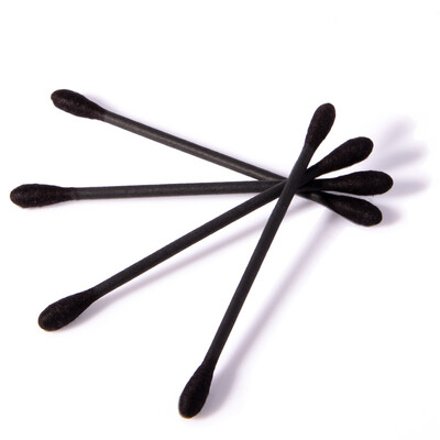 

Excellent home UPLUS black double round head fine paper shaft multi-purpose make-up clean cotton swab 200 cotton sticks remover beauty cotton cotton cotton