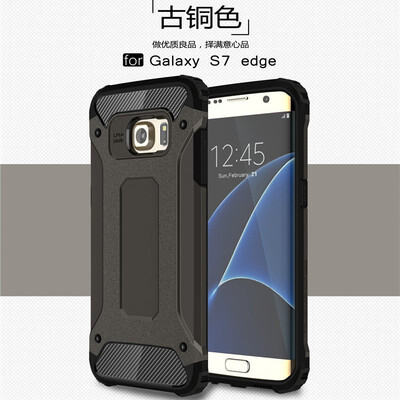 

Fivice Samsung Galaxy S7 edge case Luxury Silicone Diamond Armor PC Hard Shell Phone Case