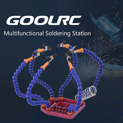 

GOOLRC Multifunctional 6 Arms Soldering Station Third Hand with USB Fan for XT60 XT90 T Banana Plug DIY RC Racing Drone Car