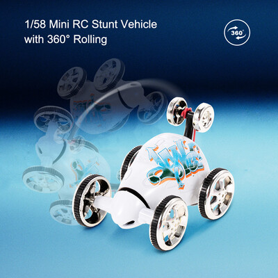 

Create Toys 2152B Mini RC Stunt Car 360 Degree Rolling Rotating Wheel Car Toy - 6 Types Randomly Delivered