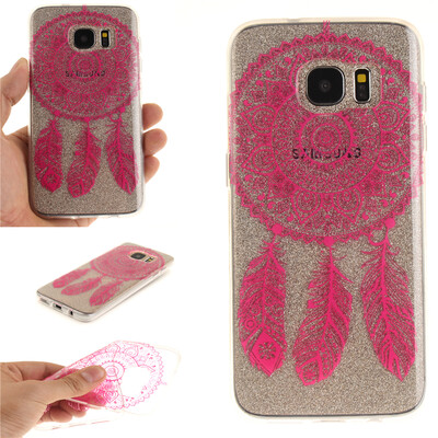 

Rose wind chimes Pattern Soft Thin TPU Rubber Silicone Gel Case Cover for SAMSUNG GALAXY S7 Edge