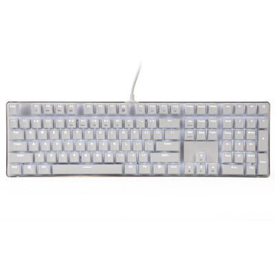 

Magic (magicforce) кристалл 108 ключевых подсветкой механическая клавиатура белый белый свет вишня (вишня) зеленый ось игровая клавиатура