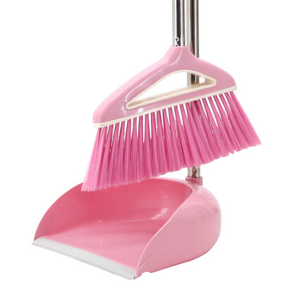 

Isea broom broom dustpan combination cleaning tool (pink trumpet)