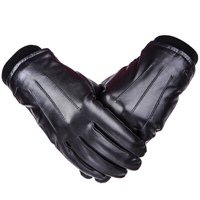 

Crocodile shirt CROCODILE full goatskin locomotive plus velvet thickened antifreeze mens gloves 19311003-01B black XXL code