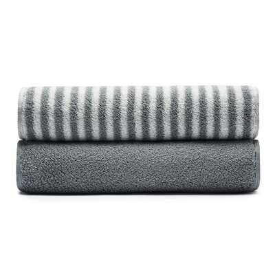 

DAPU 32 Xinjiang Avati Class A towel Two pieces of colored yarns with streaks plain light gray 130g piece 34 76cm