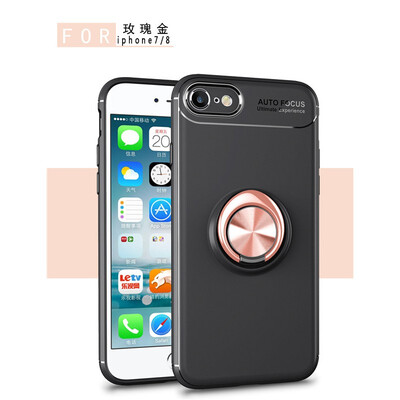 

Fivice iphone 8 case TPU metal ring shell magnetic bracket soft shell