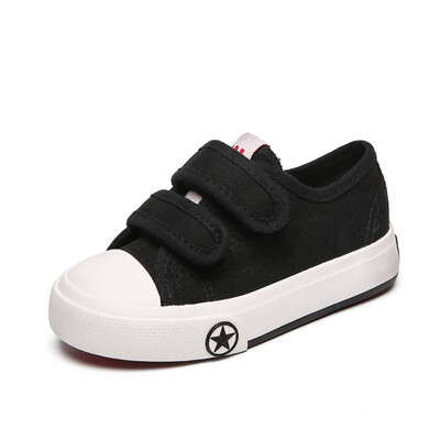 

chunchuntu 2018 Autumn Children Black Canvas Shoe Baby Boy Fashion Sport Sneaker Girl Brand Casual Trainer Toddler 2007