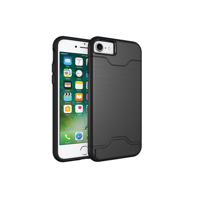

Fivice iPhone 78 Case TPU all-inclusive anti-drop brushed card with bracket mobile phone case