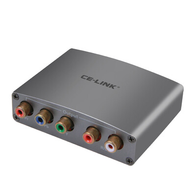 

CE-LINK 2211 HDMI color difference component Ypbpr audio converter with R L audio output computer HD connector support 1080P