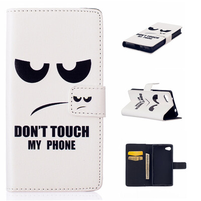 

Eye Design PU Leather Flip Cover Wallet Card Holder Case for SONY Xperia Z5 CompactMini