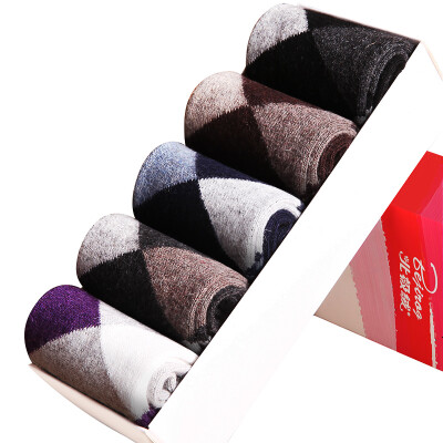 

Arctic velvet 5 pairs of men in the tube socks men&39s autumn&winter thick wool wool socks in the long section of men&39s socks are code