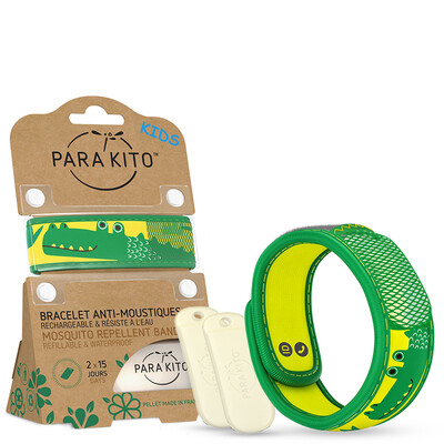 

French imports Palo Para Kito insect repellent bracelet + anti-mosquito chip 2 young children section naughty crocodile
