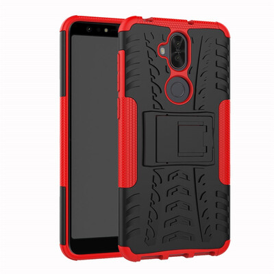 

Fivice Asus zenfone 5 litezenfone 5Q Case TPU anti-fall tire pattern back clip bracket phone case