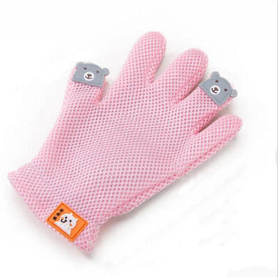 

US Pet Grooming Gloves Brush Dog Cat Hair Remover Mitt Massage Deshedding 1 pc