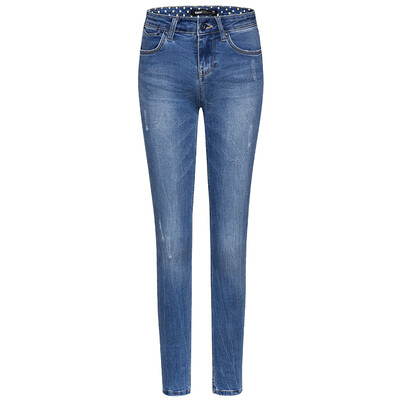 

Semir Lady in the low waist Slim cowboy trousers Korean version of the tide 11116240013 cowboy in the blue 27