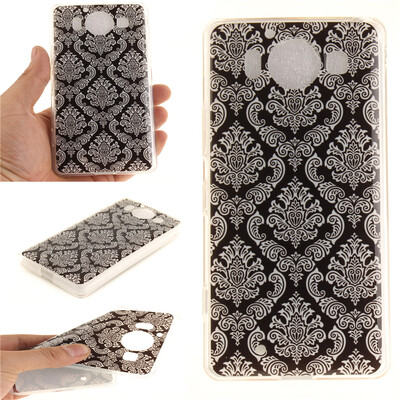 

Totem flowers Pattern Soft Thin TPU Rubber Silicone Gel Case Cover for Nokia Lumia950