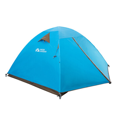 

Pastoral flute tourism camping camping wind&rain breathable 4 people double three seasons tents QR4 EXZ1529002 blue