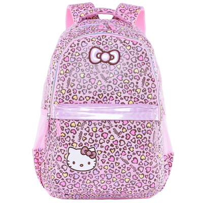 

Jingdong supermarket] Hello Kitty (hellokitty) KT children bag fresh and simple leisure backpack primary school student bag CG-HK3080H pink