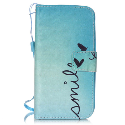 

Smile Design PU Leather Flip Cover Wallet Card Holder Case for LG K4
