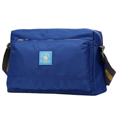 

Holy Paul male men&39s leisure series nylon cloth rain shoulder Messenger bag travel bag cross section large capacity blue