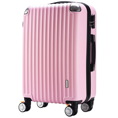 

surelaptop Trolley Case Caster Большая емкость багажного отсека для посадки в бордюре Box Texture ABS Grinding Bar 20 "3306-20 Pink